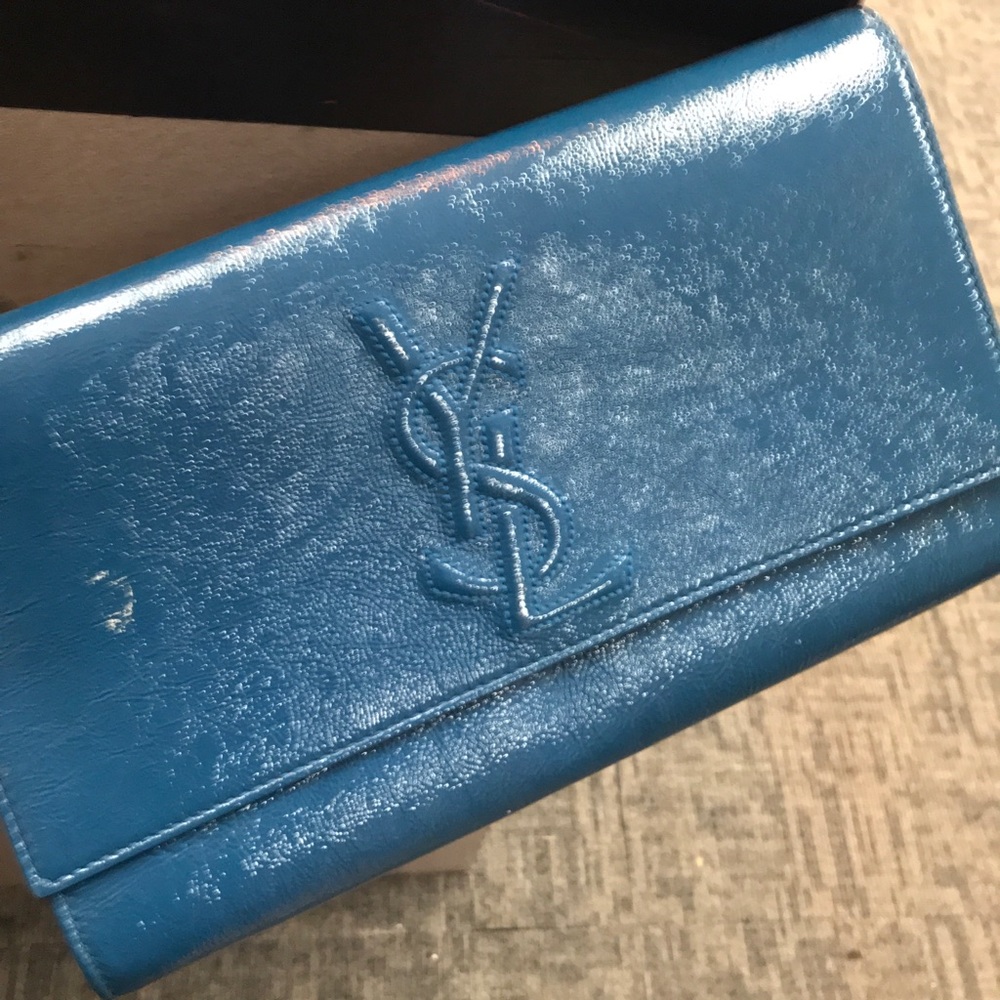 Nice clutch little leather came off.